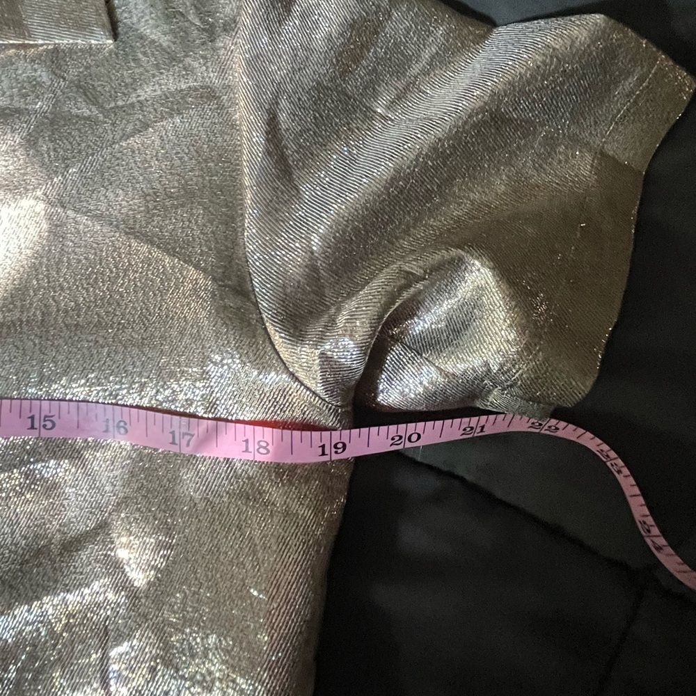 MAJE Cilur liquid Metallic Silk-Blend blouse New NWT size 1 small - Picture 11 of 13